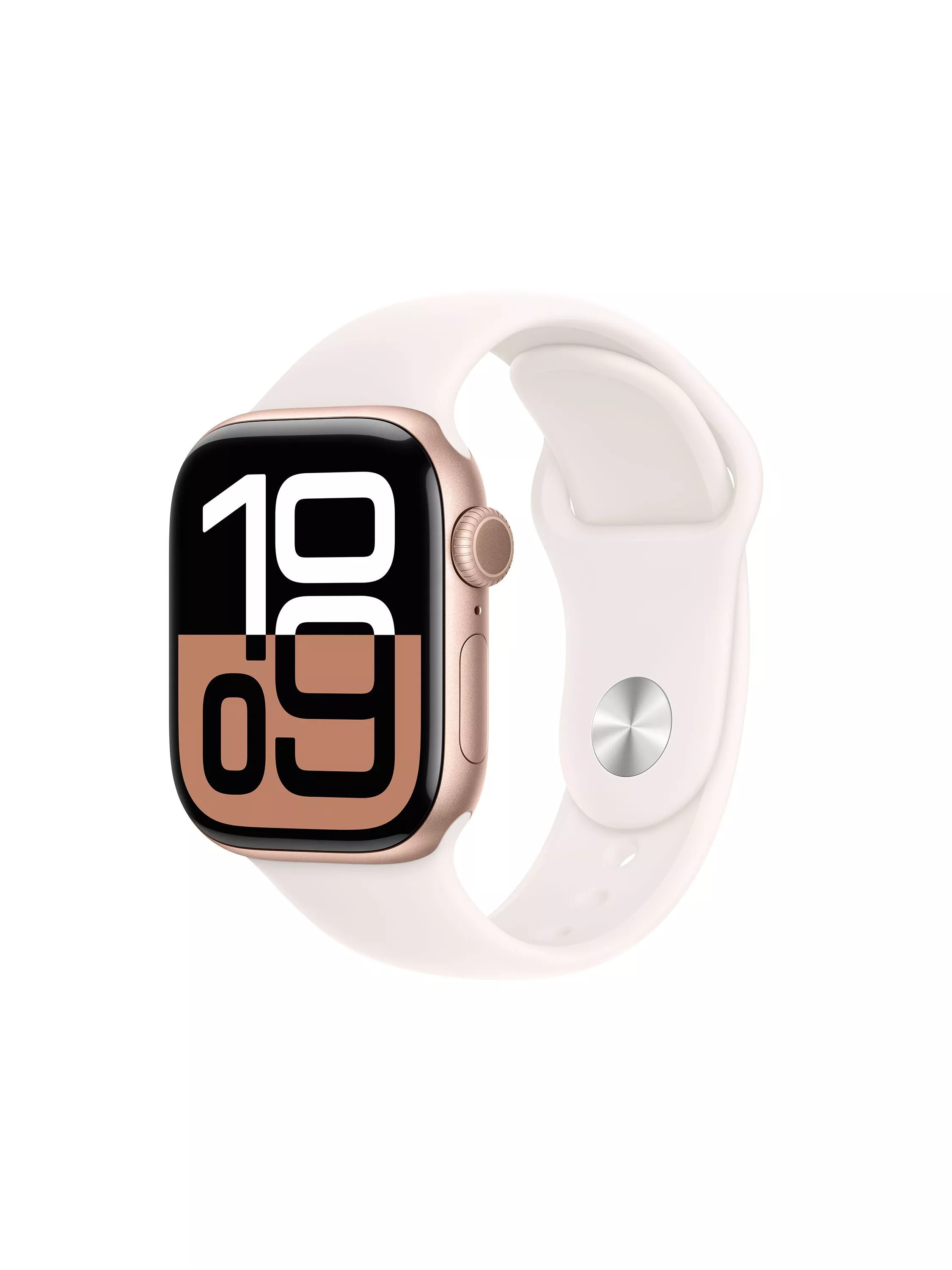 Apple Watch Series 10 GPS, 42mm, Aluminium Case, Sport Band | John Lewis (UK)
