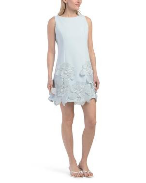 Sleeveless 3d Floral Mini Shift Dress | TJ Maxx