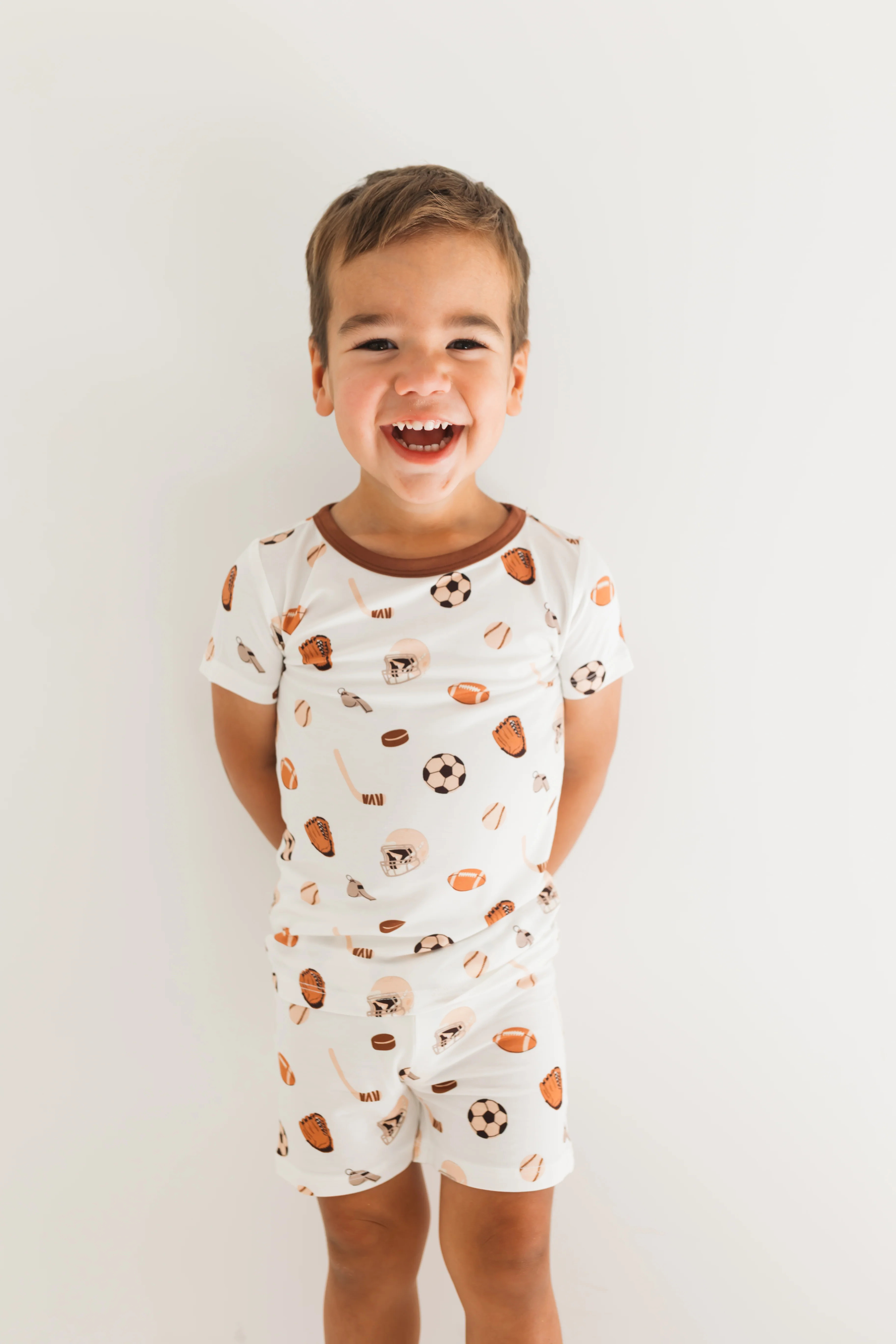 Sports Two Piece Short Set | Cute Boys Pajamas | In My Jammers | In My Jammers