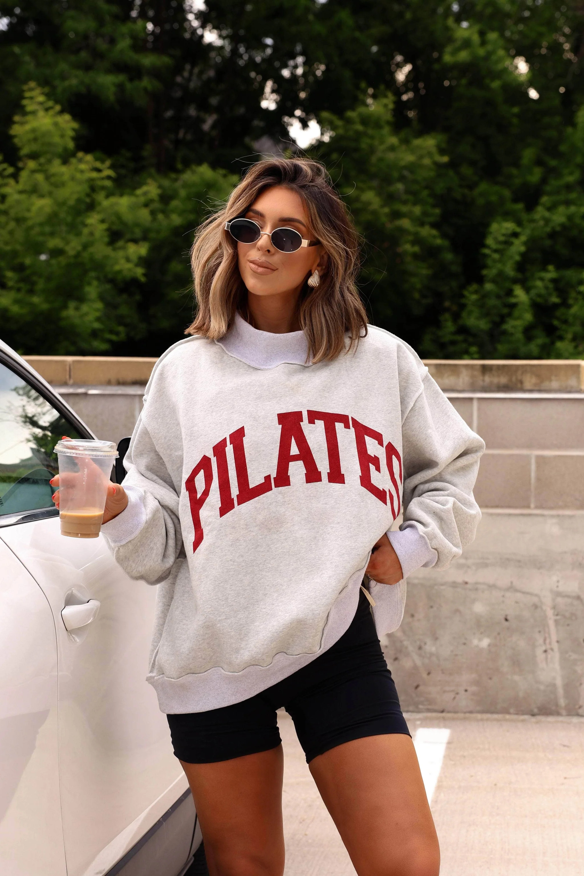 [Pre-Order!] Reversible Pilates Yoga Sweatshirt | Lane 201 Boutique