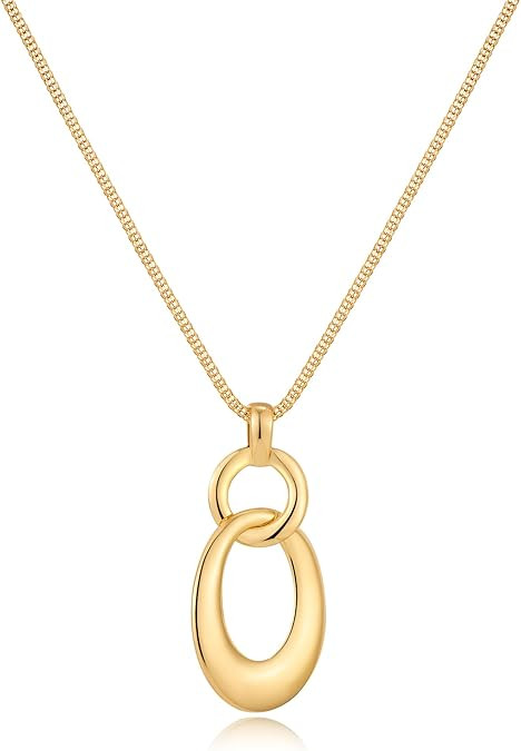 CLASSYZINT Long Sweater Chain Necklace for Women Long Tassel Chain Necklace Large Pendant Sweater... | Amazon (US)