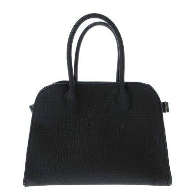 Auth THE ROW Soft Margaux 10 W1190 L133 Black Grain Calf - Women's Tote Bag | eBay US