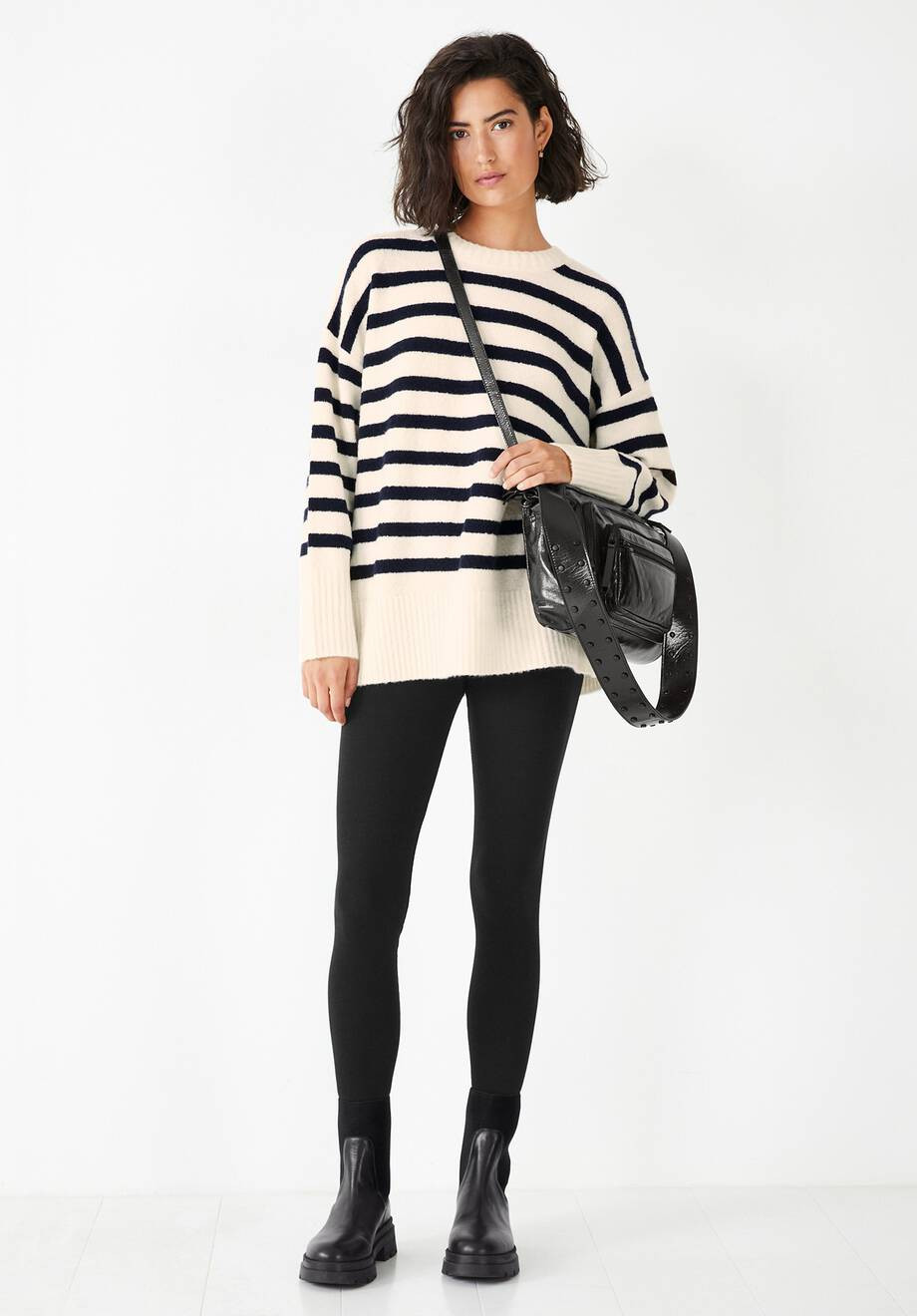 Esther Striped Crew Jumper | Hush Homewear (UK)