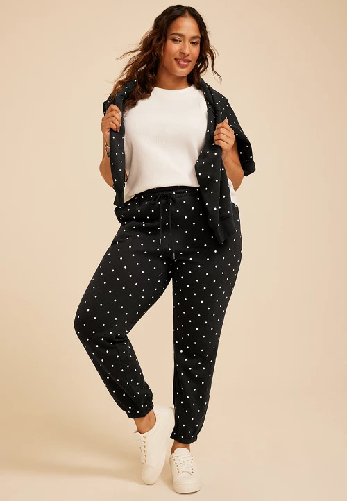 Plus Size Polka Dot Jogger | maurices | Maurices
