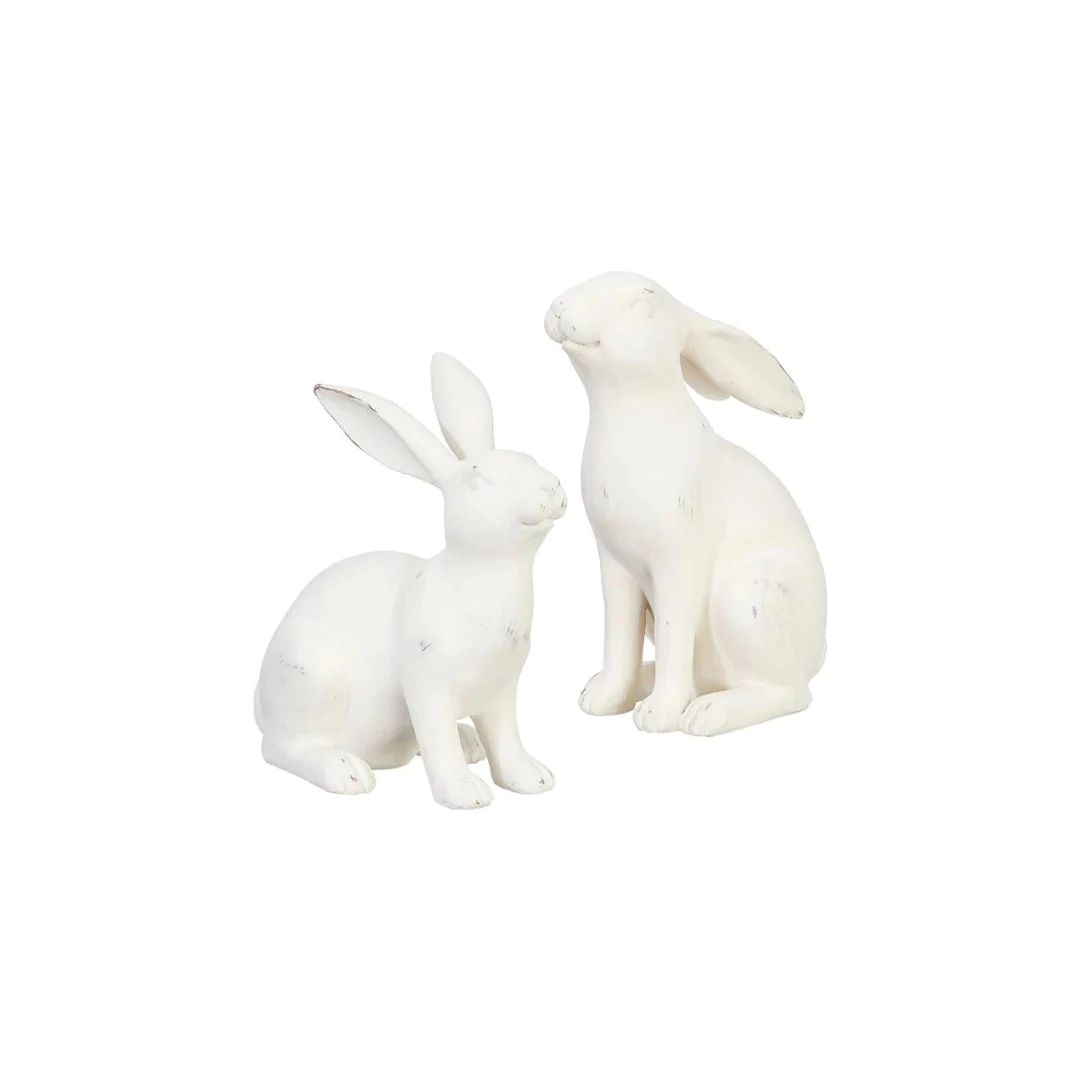 White Stone Rabbit | Pink Antlers