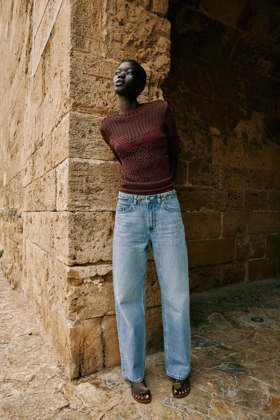 Z1975 HI-RISE STRAIGHT LONG LENGTH JEANS | Zara US
