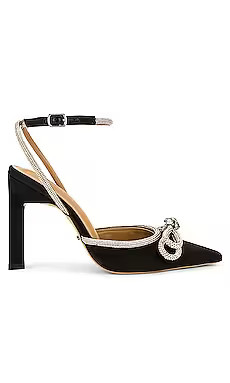 Tony Bianco Elsie Heel in Black Satin from Revolve.com | Revolve Clothing (Global)