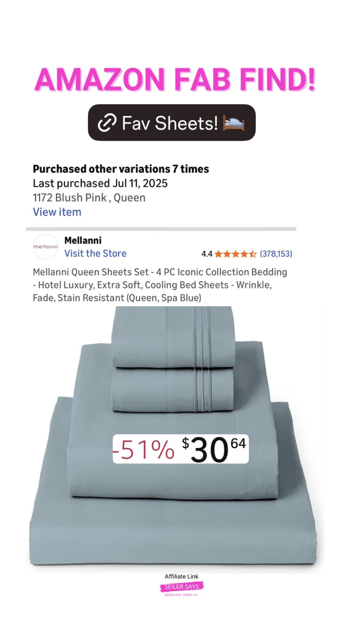 These Mellanni bed sheets are the best! On major deal from Amazon.

#LTKFindsUnder50 #LTKOver40 #LTKSaleAlert