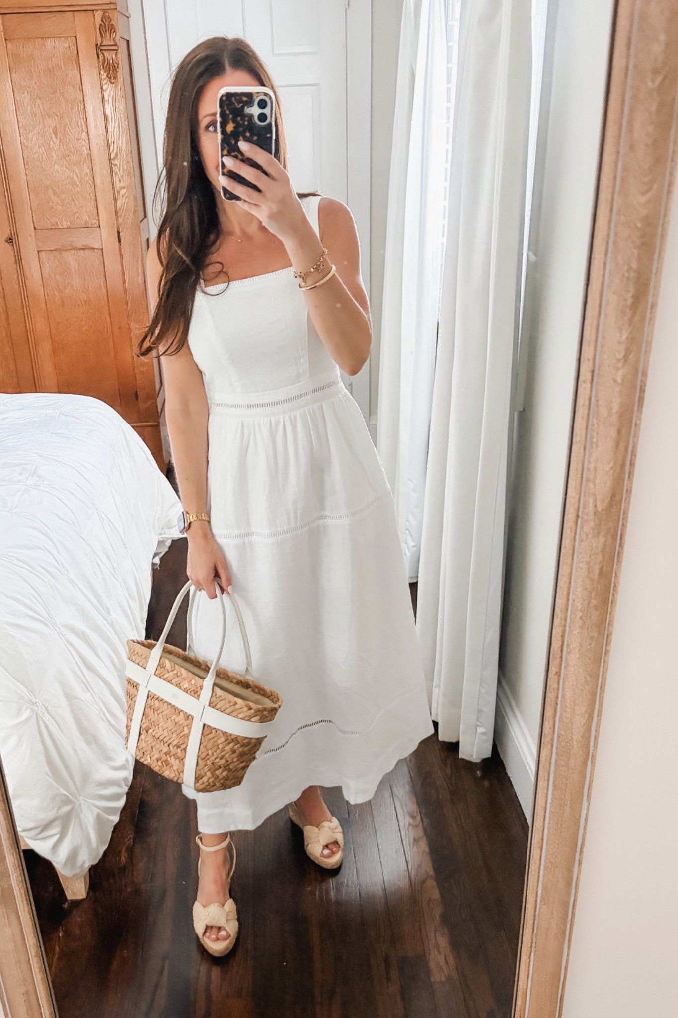 Reformation linen sundress dupe from Quince. Wear for a graduation or summer party. Summer dress, vacation dress.

#LTKOver40 #LTKSeasonal