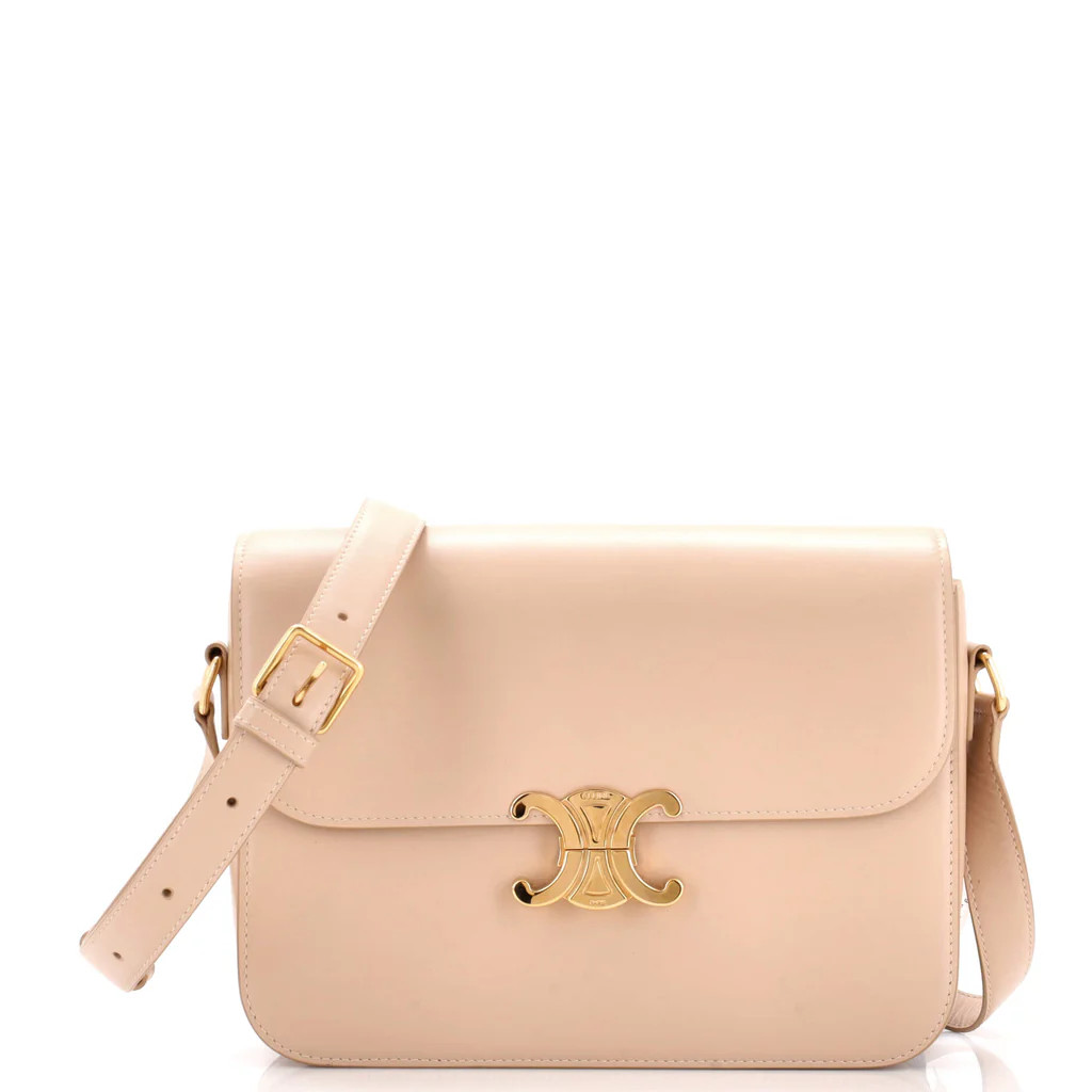 Triomphe Shoulder Bag Smooth Calfskin Large | Rebag