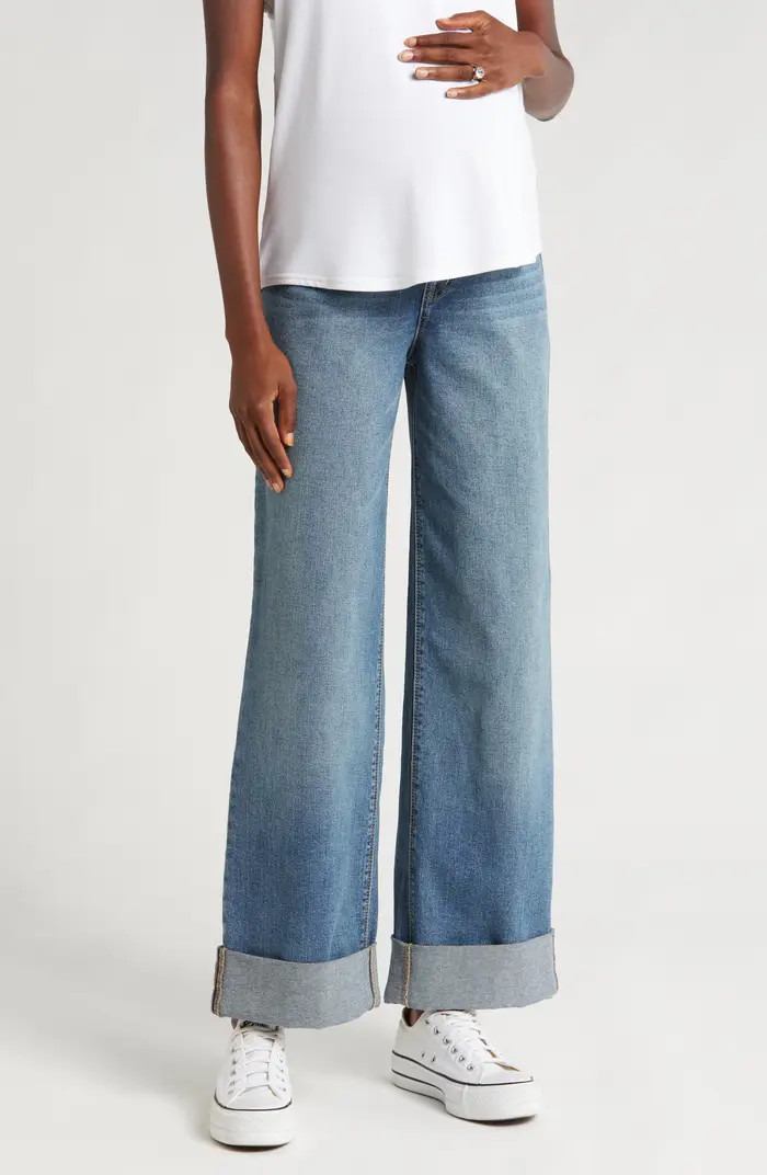 Over the Bump Wide Leg Maternity Jeans | Nordstrom