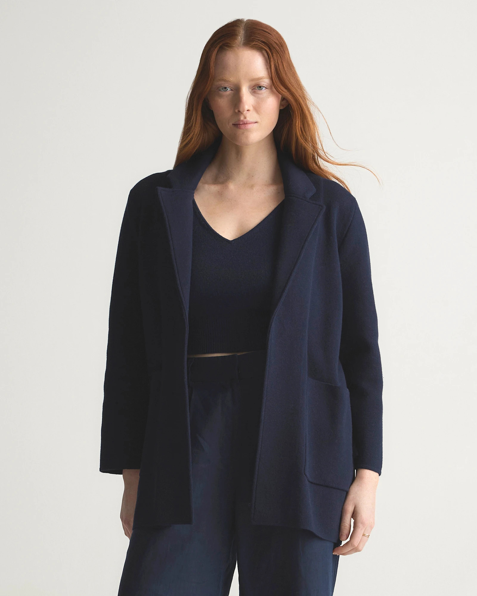 100% Organic Cotton Knit Blazer | Quince