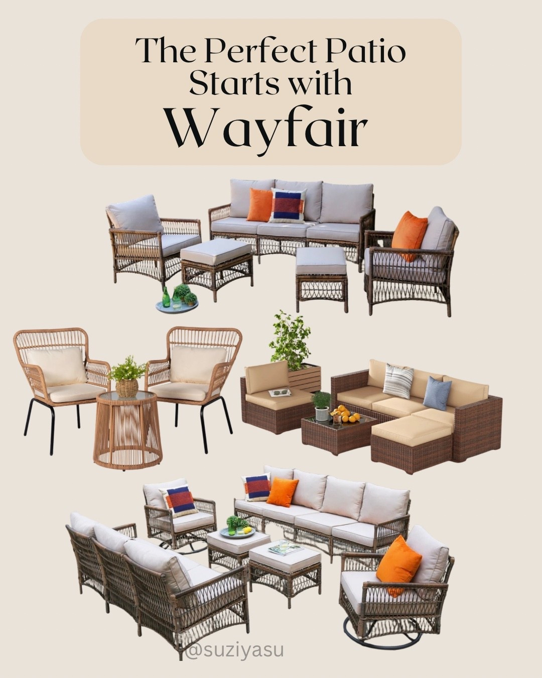 There’s nothing better than a beautiful patio ready for slow mornings, sunny afternoons, and gatherings with friends 🌿✨
A great patio furniture set can completely transform your outdoor space, making it feel cozy, welcoming, and perfect for creating memories outside. I found some amazing patio furniture sets from Wayfair that bring both comfort and style to the backyard.
If you’re dreaming of refreshing your outdoor space this season, these pieces are the perfect place to start ☀️
👉 Tap this post to shop the Wayfair patio furniture sets I’ve linked and find the perfect one for your patio.
@Wayfair #wayfair #outdoor #ad #wishyouwerehere #wayfairpartner 

#LTKHome #LTKSeasonal #LTKU