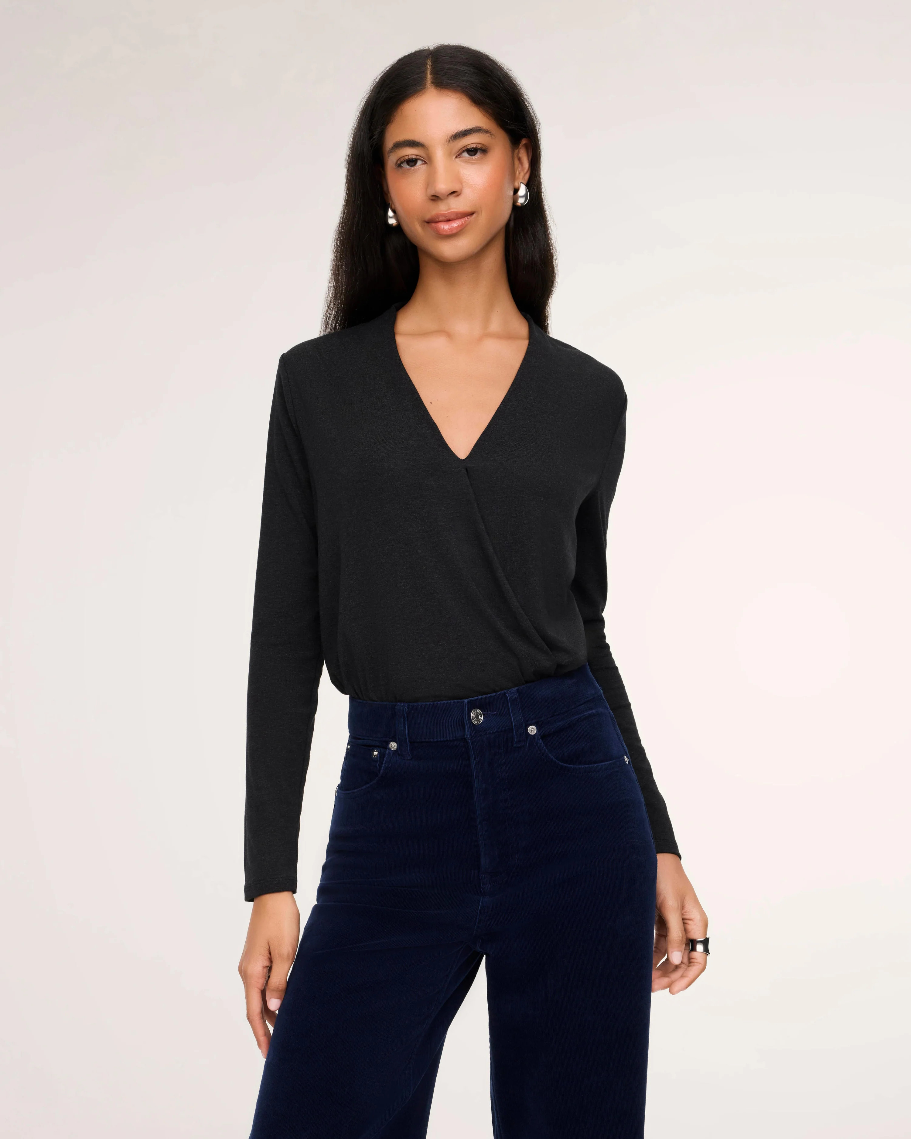 Long Sleeve Wrap Bodysuit | Spanx