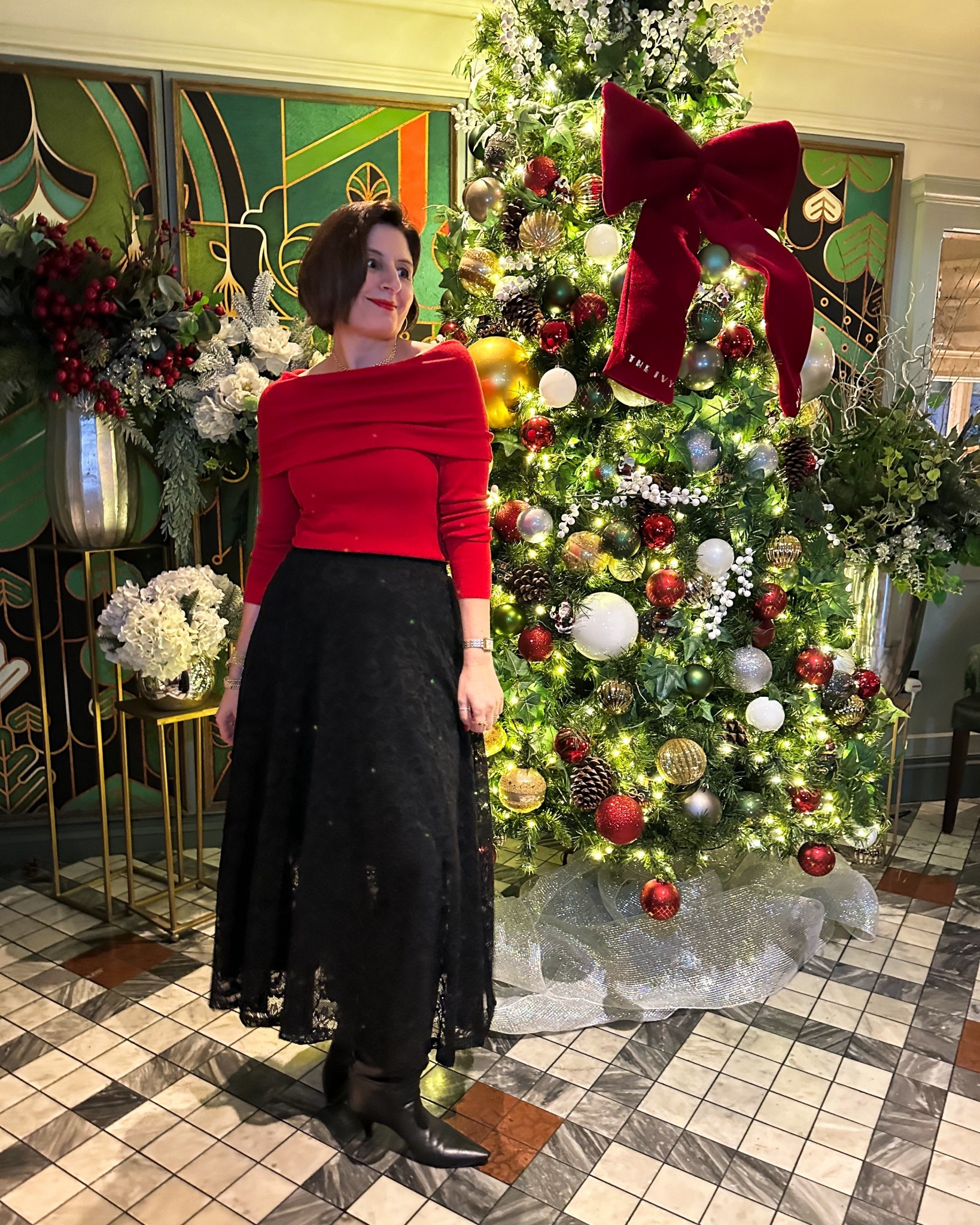 Love this top & skirt. Wearing the size small/10 in both. 

#LTKuk #LTKfestive #LTKwinter