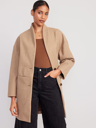 Long-Line Cardigan Coat for Women | Old Navy (US)