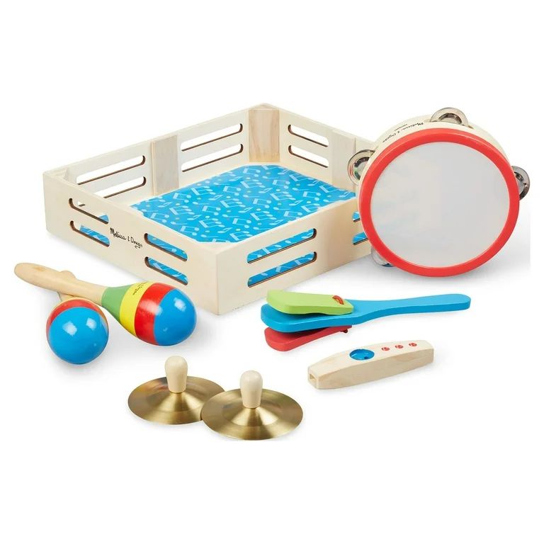 Melissa & Doug Music Makers 7-Piece Wooden Musical Instrument Set | Walmart (US)