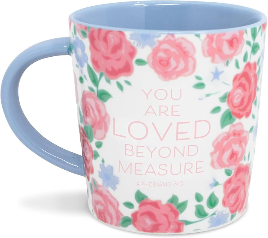 Steel Mill & Co Christian Mug, Cute Coffee/Tea Ceramic Mug with Handle for Bible Study, 14 oz Jes... | Amazon (US)