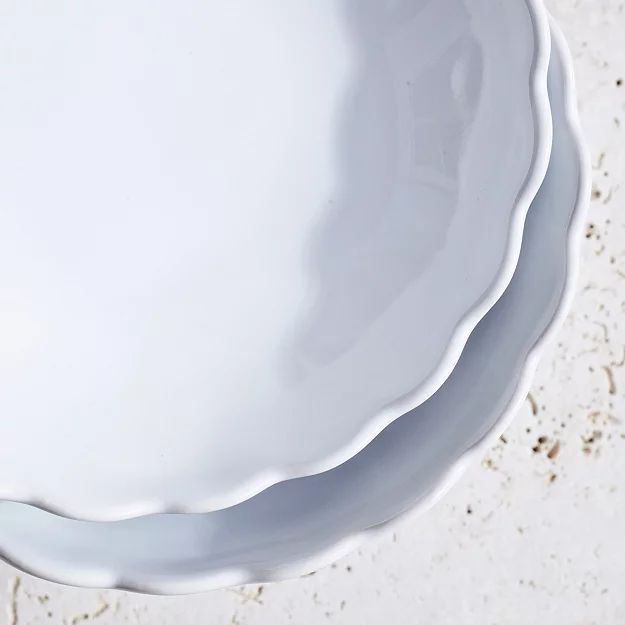 Portobello Scalloped Bowls - Set of 2 | The White Company (UK)