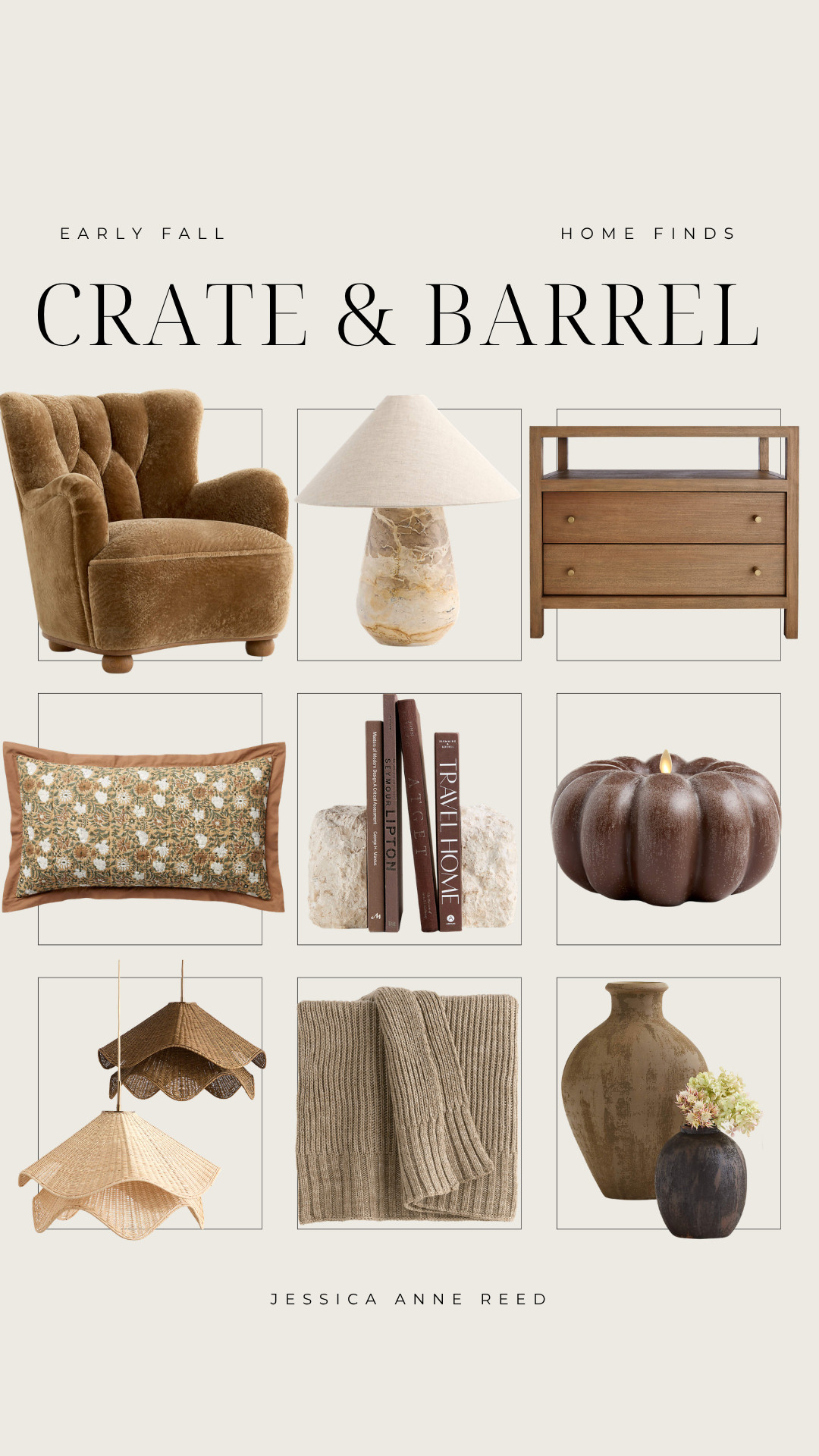 🍂🤎 Crate & Barrel fall home finds that are giving all the cozy, elevated vibes! Loving these neutral and earthy pieces for an easy seasonal home refresh—from warm textures and decorative accents to timeless pieces you can style all season long.

Perfect for neutral fall decor, organic modern home decor, cozy fall decorating, elevated fall home finds, and designer-inspired fall style ✨

#CrateAndBarrel #FallHomeDecor #FallHomeFinds #NeutralFallDecor #OrganicModern #CozyHome #FallDecorIdeas #NeutralHomeDecor #LTKHome
 

 #LTKSeasonal #LTKHome