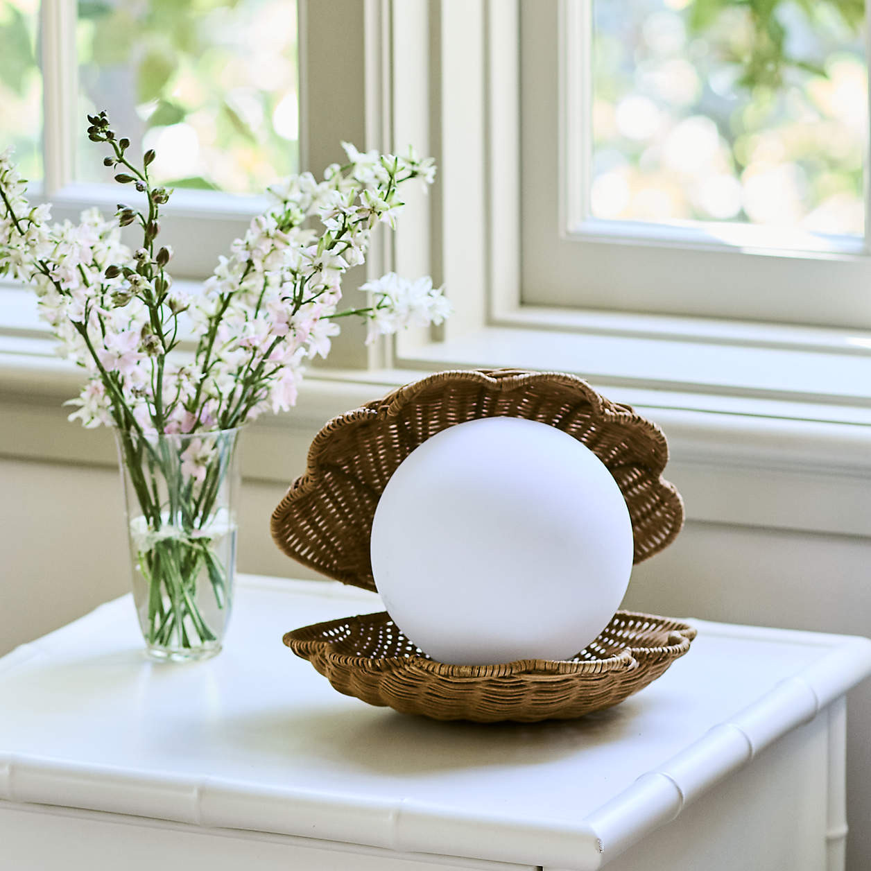 Iris Clam Shell Table Lamp by Jake Arnold + Reviews | Crate & Kids | Crate & Barrel