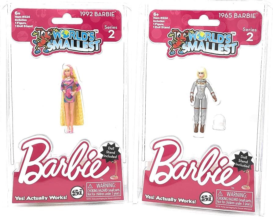 World's Smallest Barbie Series 2 - 2 Pack Bundle 1965 Astronaut - 1992 Totally Hair | Amazon (US)