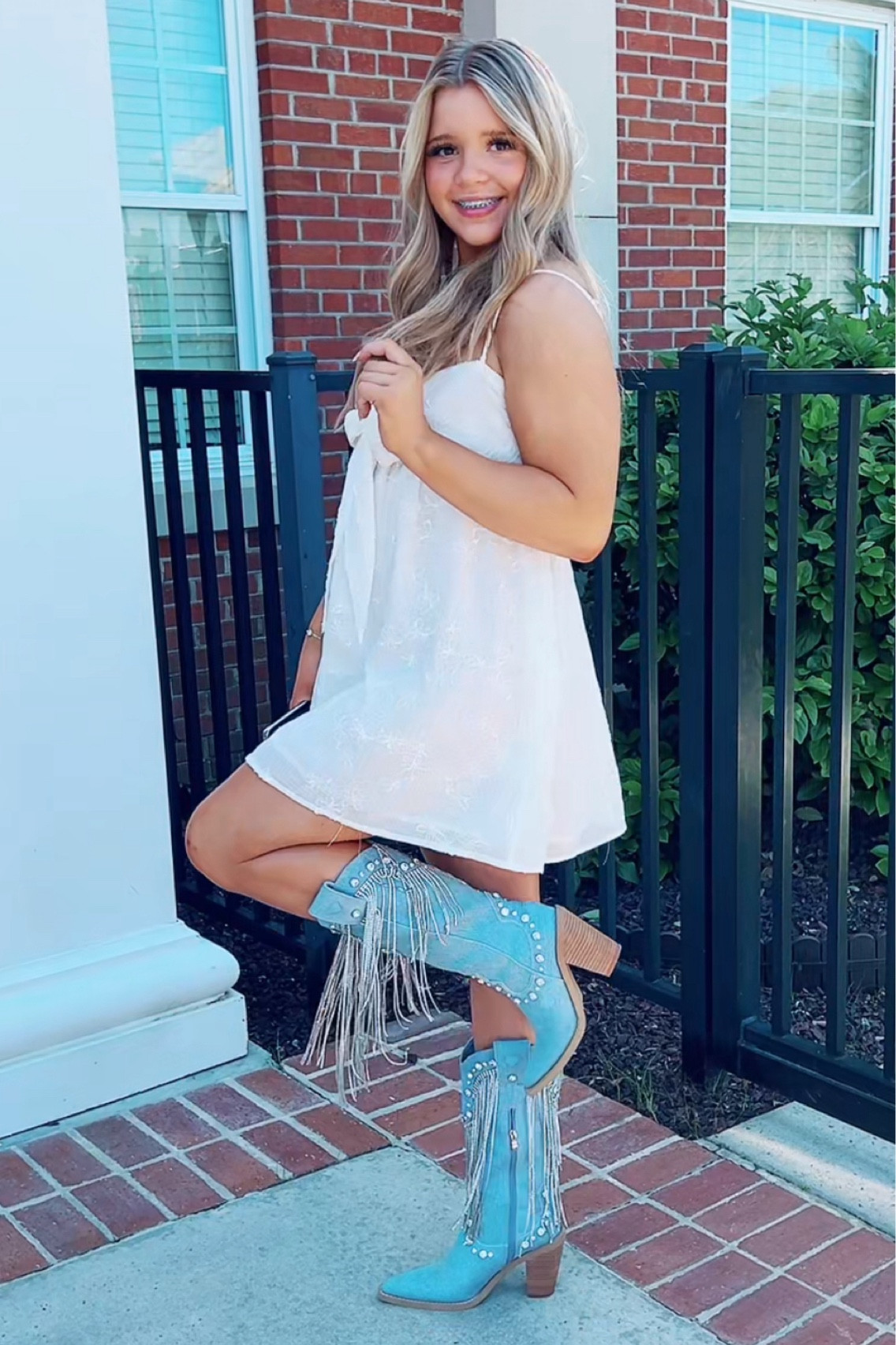 Cutest Granno mini dress from Princess Polly use code natosha20 for 20%off and cowgirl boots from Dollskill. Cutest combination for Easter,spring, or even a wedding party  

#LTKstyletip #LTKshoecrush #LTKwedding