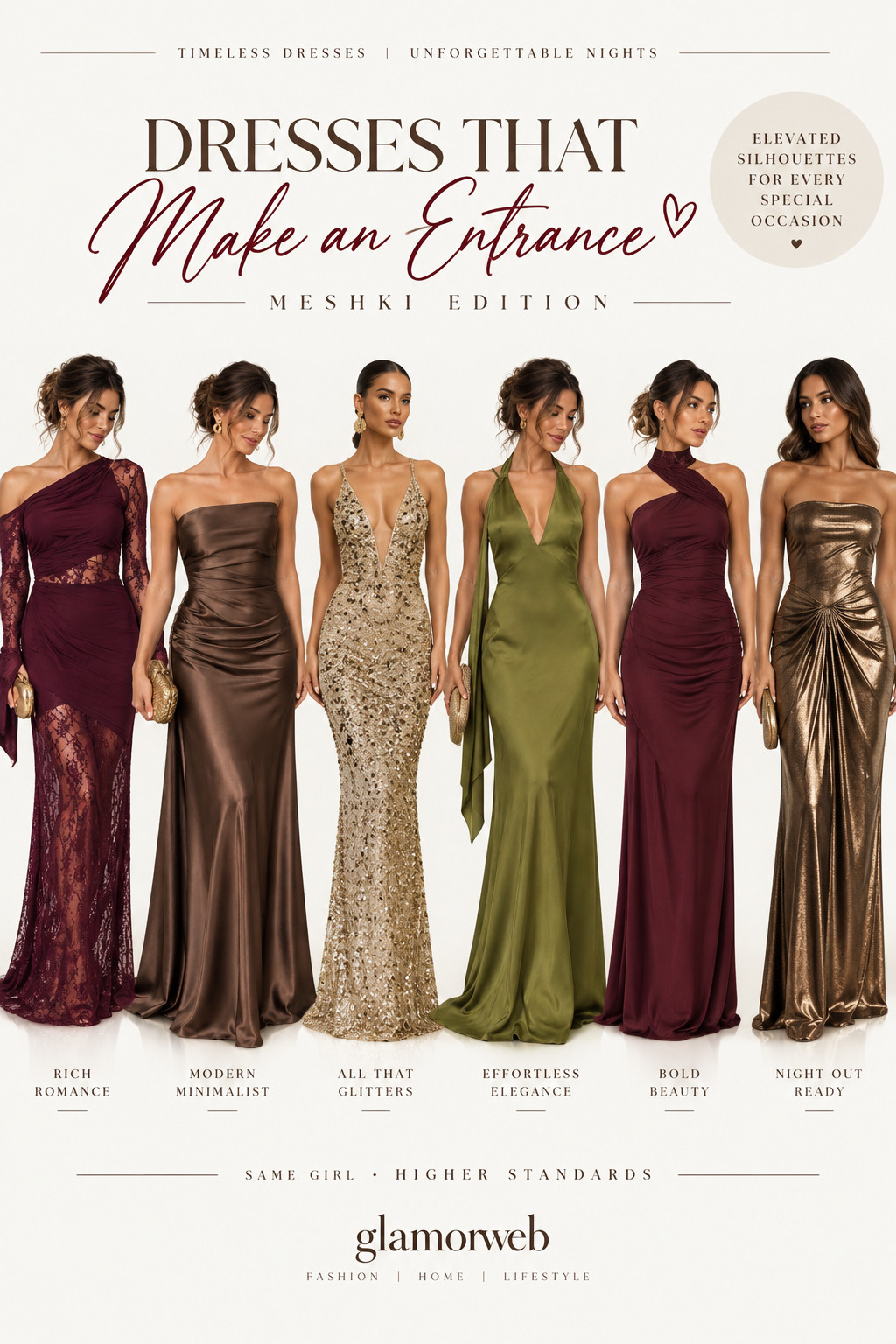 Obsessed with these Meshki wedding guest dress finds 🤎✨ Rich satin, deep burgundy, olive green, chocolate brown, lace and metallic gowns that feel made for fall weddings, black tie events and elegant evening celebrations. These silhouettes are polished, flattering and such an easy way to make an entrance without looking overdone. Perfect for fall wedding guest outfits, formal weddings, cocktail events, rehearsal dinners, destination weddings and special occasions.
 Meshki wedding guest dresses, wedding guest dresses 2026, fall wedding guest dresses, fall wedding guest outfits, formal wedding guest dresses, black tie wedding guest dresses, elegant evening gowns, long wedding guest dresses, satin wedding guest dress, burgundy wedding guest dress, chocolate brown dress, olive green wedding guest dress, lace wedding guest dress, metallic evening gown, formal dresses for women, classy wedding guest outfit, autumn wedding guest dress, September wedding guest outfit, October wedding guest dress, evening wedding guest dress, luxury wedding guest dresses, special occasion dresses, formal fall dresses, wedding reception guest dress, rehearsal dinner dress, elegant maxi dresses, fall formal dresses, brown formal dress, burgundy formal gown, olive satin dress, Meshki dresses, Meshki formal dresses, Meshki evening gowns, wedding guest outfit ideas, black tie outfit women, fall occasion dresses

#Meshki #WeddingGuestDress #WeddingGuestOutfit #FallWeddingGuest #FallWeddingDress #FormalDress #EveningGown #BlackTieWedding #SatinDress #BurgundyDress #ChocolateBrownDress #OliveGreenDress #FormalWeddingGuest #WeddingGuestStyle #FallFashion2026 

 #LTKSeasonal #LTKSaleAlert #LTKWedding