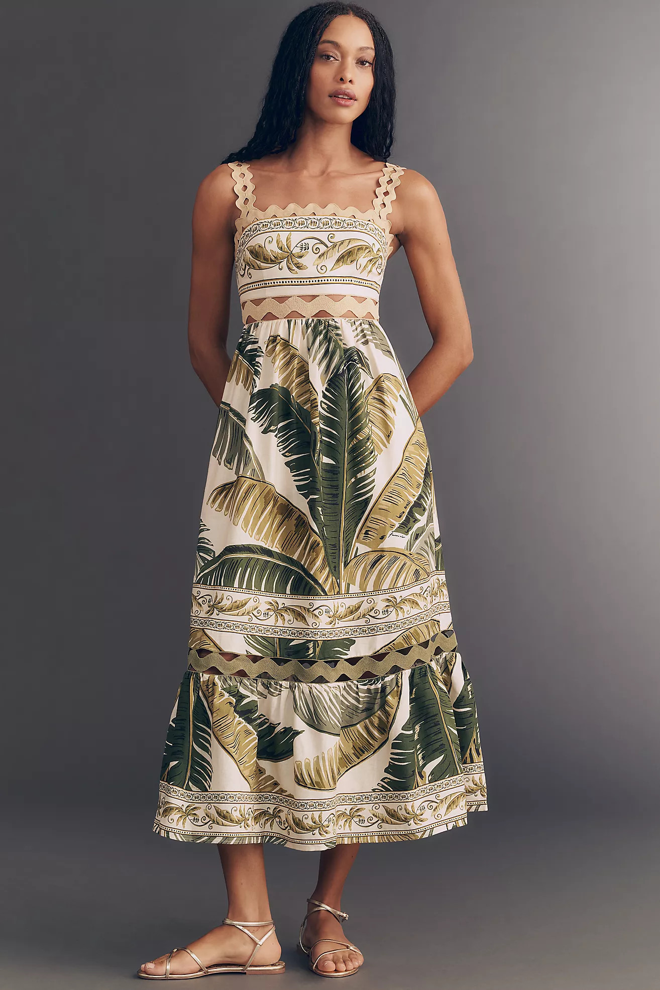 Farm Rio Trancoso Midi Dress | Anthropologie (US)