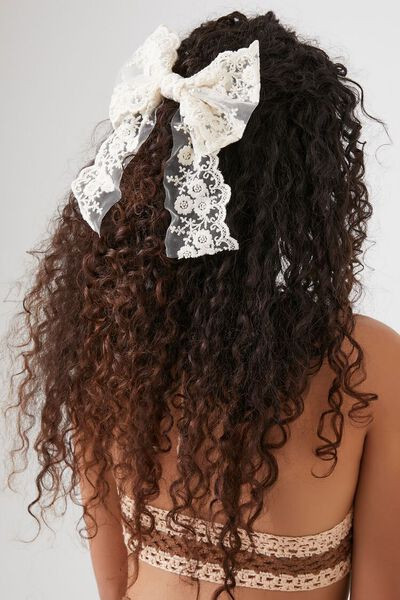 Lace Bow Hair Barrette | Forever 21