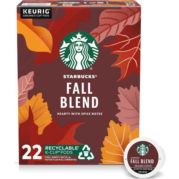 Starbucks Fall Blend Medium Roast Coffee - Single Serve Pods - 22ct | Target