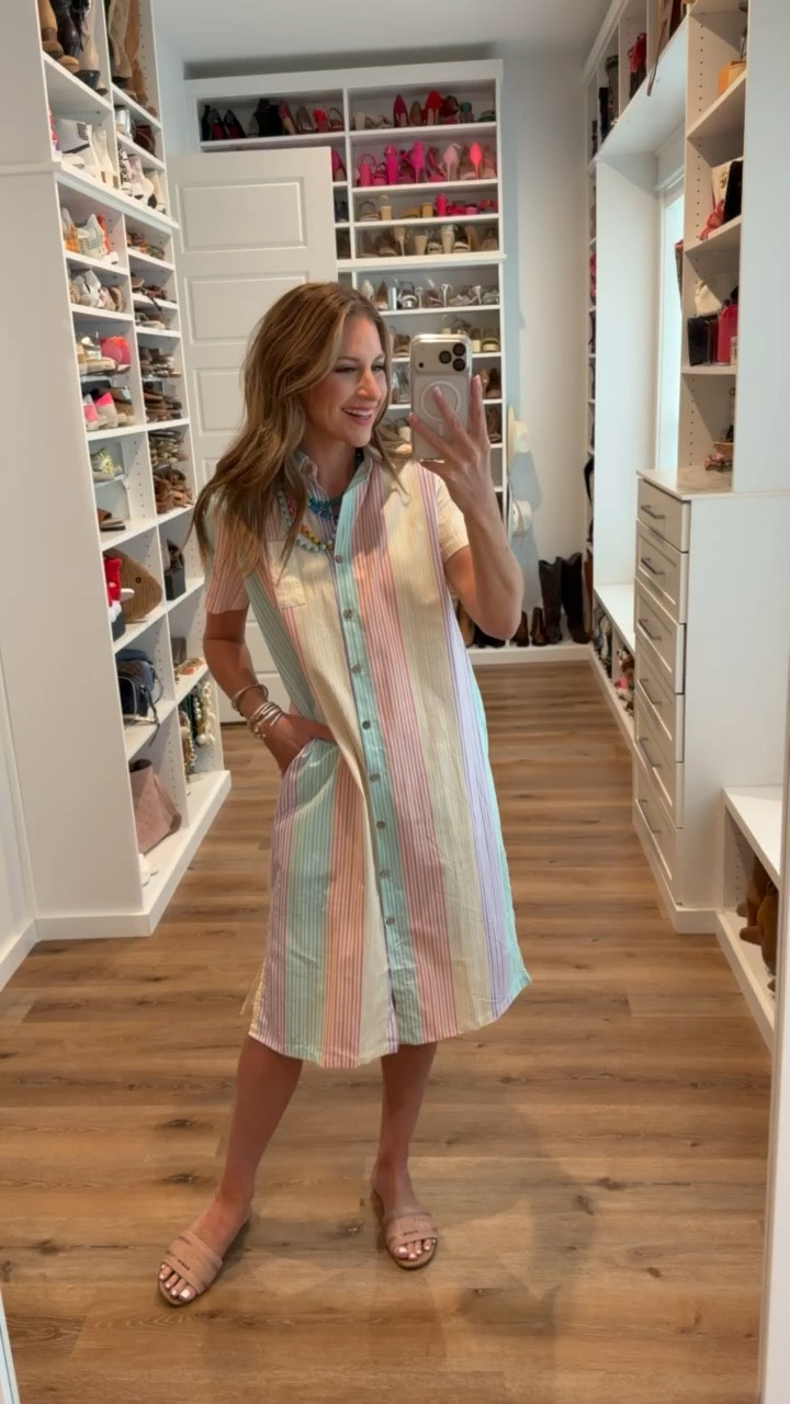 In a small dress, sandals, necklace and accessories - fits tts.

#LTKSeasonal #LTKgrwm #LTKootd