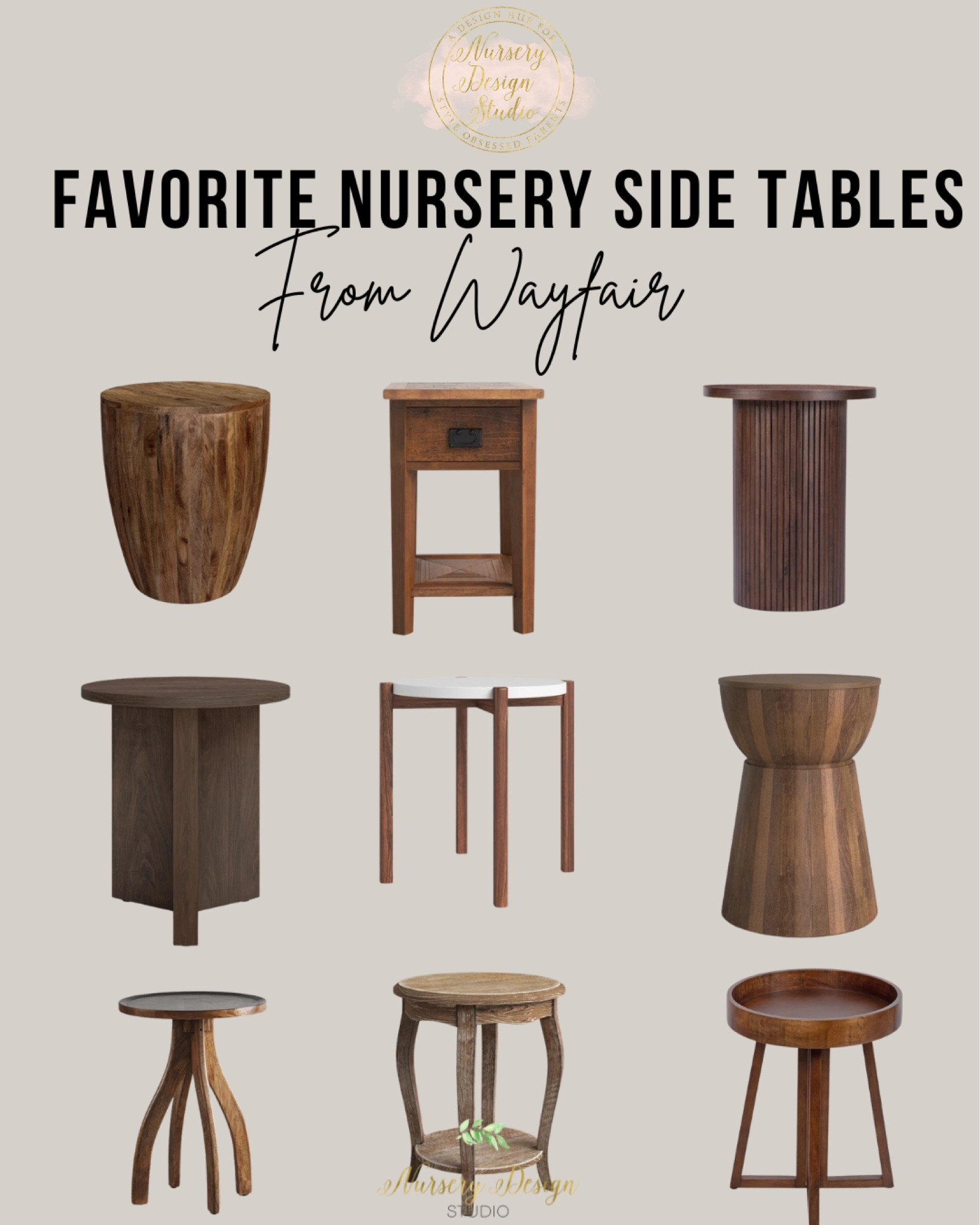Favorite nursery side tables- practical and beautiful 

@wayfair #OnlyAtWayfair #wayfair #wayfairpartner

#LTKSaleAlert #LTKHome #LTKBump