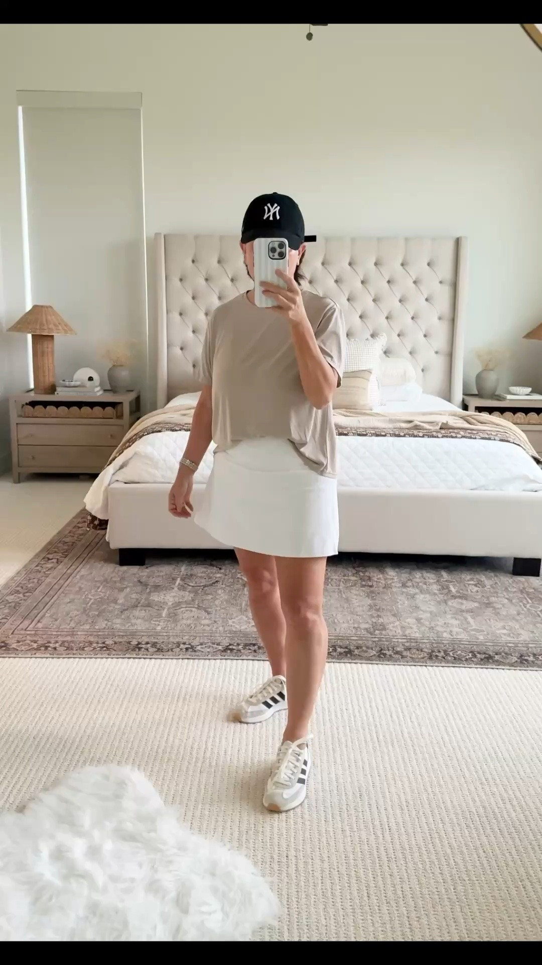 Easy everyday outfit you’ll actually wear on repeat 🤍 This casual sporty look with tennis shoes is perfect for running errands, summer outfit, travel outfit, school drop-offs, or a quick coffee run. I love pairing a relaxed neutral tee with a flattering white skort and comfy sneakers for that effortless look that still feels put together. Everything is easy to mix and match and works all spring and summer long. Follow me on LTK for daily outfit ideas, Amazon finds, and simple home inspiration.

#LTKootd #LTKmomlife #LTKActive