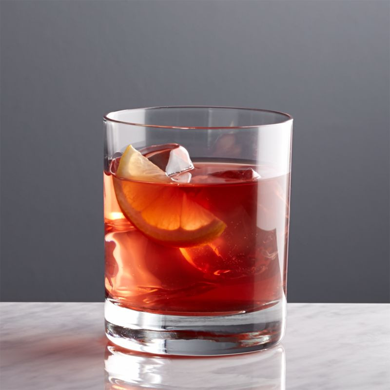 Peak Double Old-Fashioned Glass + Reviews | Crate and Barrel | Crate & Barrel