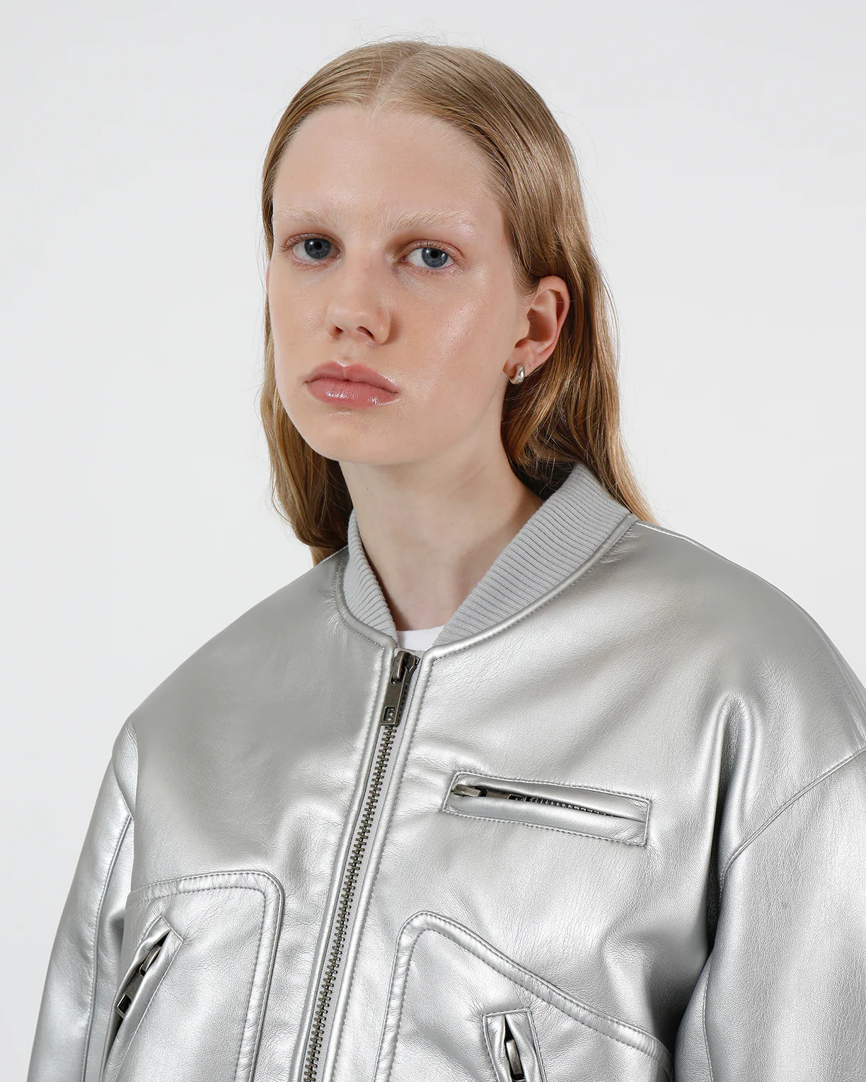 Chaz Metallic Silver | Apparis