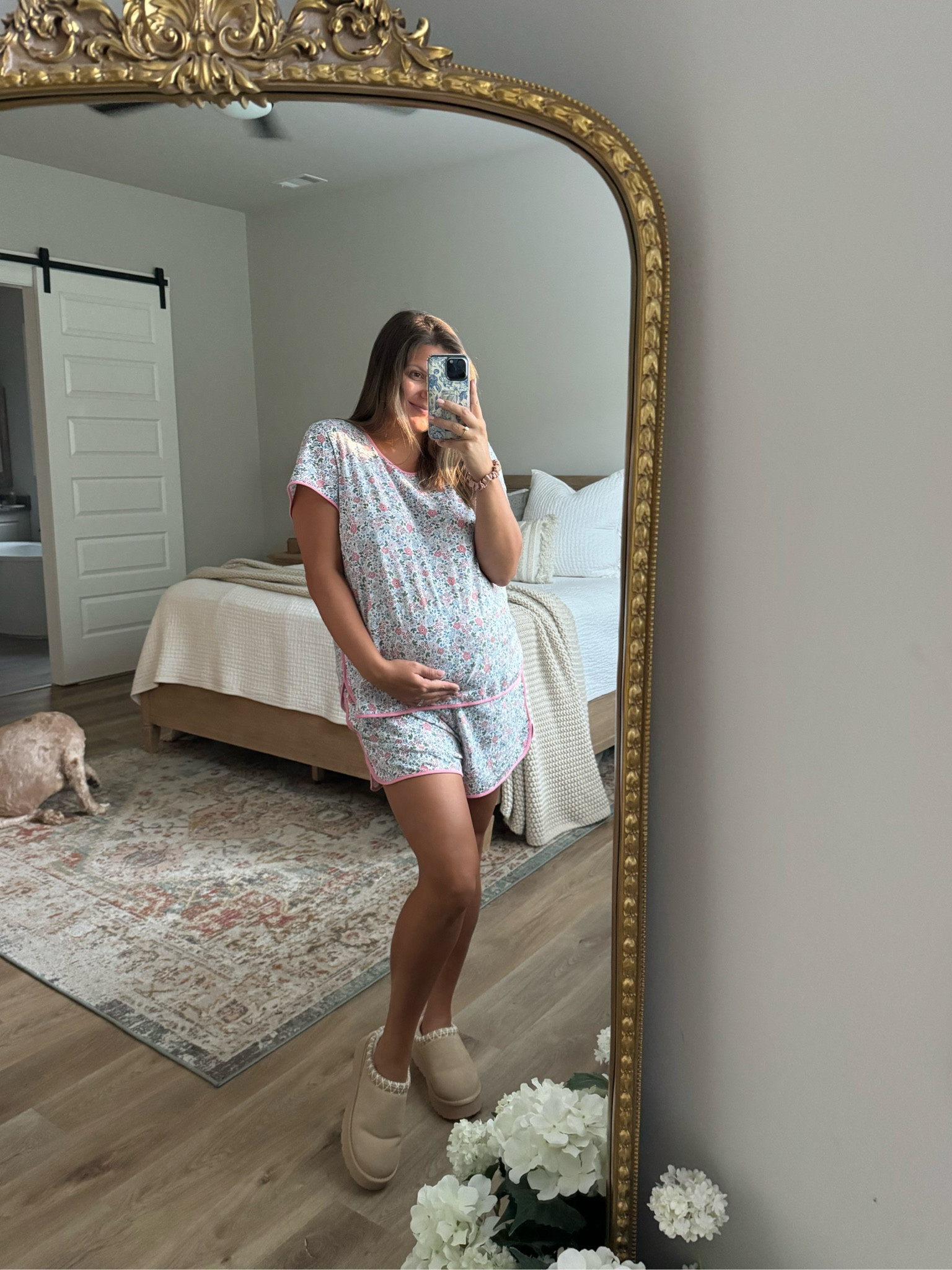 Lake pajama dupes! So soft + they have pockets! Wearing a size large at 36 weeks pregnant but would probably still do a large not pregnant! 

#LTKFindsUnder50 #LTKMidsize #LTKBump