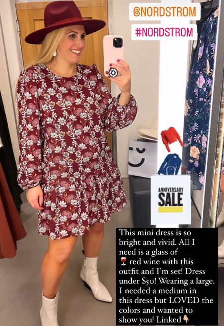 Love this mini dress from the Nordstrom Anniversary sale and it’s under $50! So affordable! I’m wearing a large but needed a medium. Order your normal size. This dress is adorable!

My hat sold out so I’m linking another popular option!



#LTKunder50 #LTKstyletip #LTKxNSale