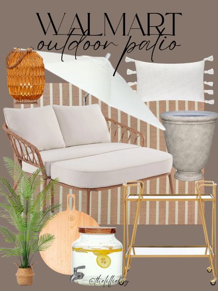 Walmart outdoor patio finds! So much is on sale including the bar cart and love seat! 

Bar cart. Outdoor furniture. Outdoor patio. Summer hosting. Outdoor rug. 

#LTKHome #LTKStyleTip #LTKSaleAlert