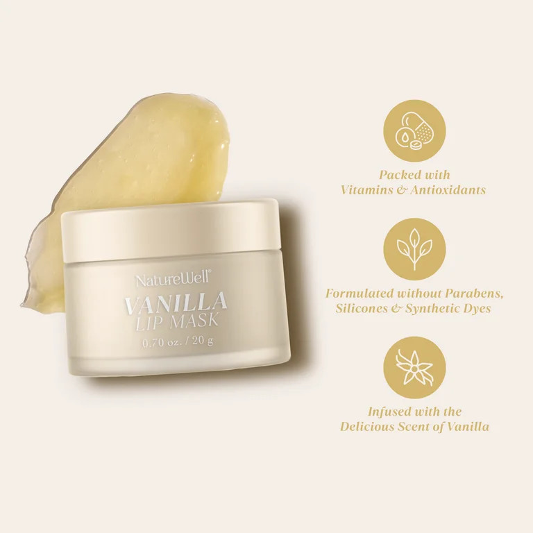NatureWell Moisturizing Lip Mask, Vanilla, 0.70 oz | Walmart (US)