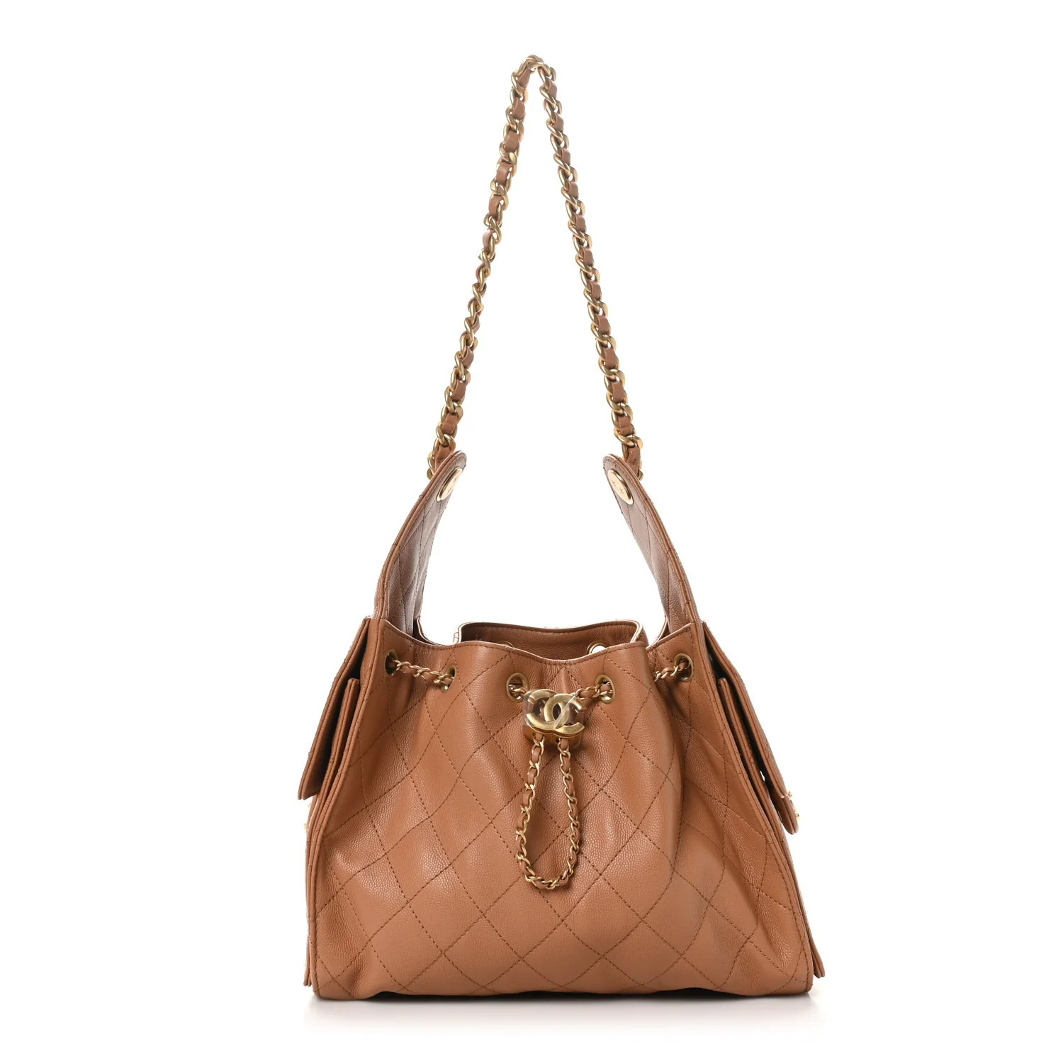 Chanel Caviar Quilted Small Chanel 25 Handbag Brown 1698235 | FASHIONPHILE (US)