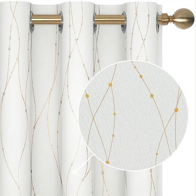 Deconovo Blackout Curtains - Thermal Insulated, Noise-Reducing Window Drapes for Bedroom, Living ... | Amazon (US)