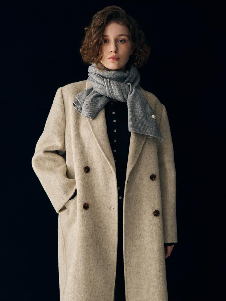 New Classic Wool Handmade Long Coat [OATMEAL] / WB | W Concept (US)