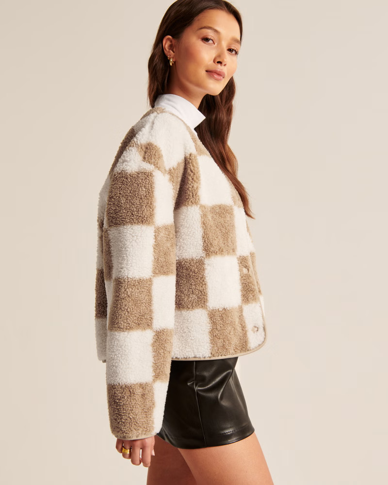 Women's Sherpa Liner Jacket | Women's Tops | Abercrombie.com | Abercrombie & Fitch (US)