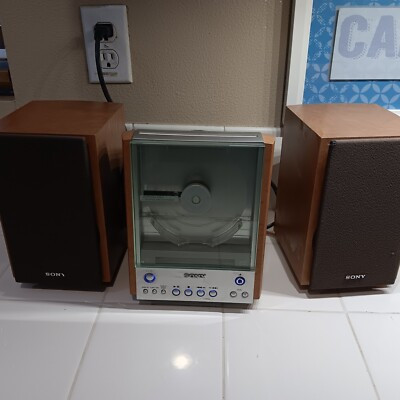 Sony CMT-EX1 Vertical Loading CD FM/AM Compact Component System With Speakers  | eBay | eBay US