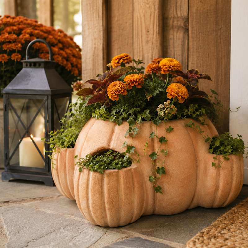 Pumpkin Strawberry Planter, 6" | At Home