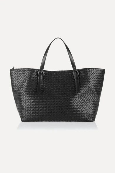 Bottega Veneta - Intrecciato Leather Tote - Black | NET-A-PORTER (US)