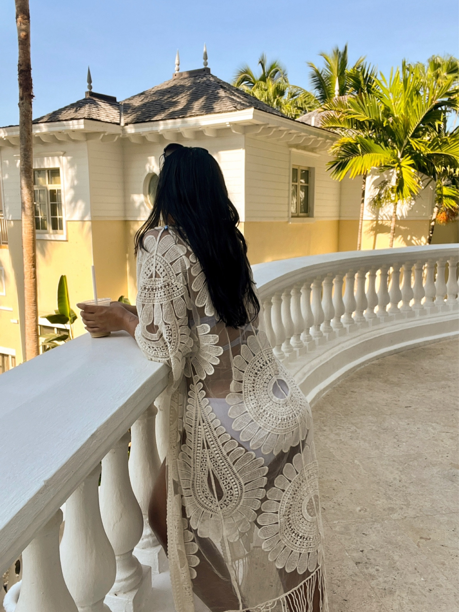 Wore this swimsuit from AdoreMe to a beach vacation in Jamaica. It’s a two piece bikini that ties in the back. I paired it with an off white cover up and a pair of sunglasses for the perfect tropical look. The coverup is from petal and pup and is perfect for midsize / curvy girls 

#LTKcurves #LTKtravel #LTKswim