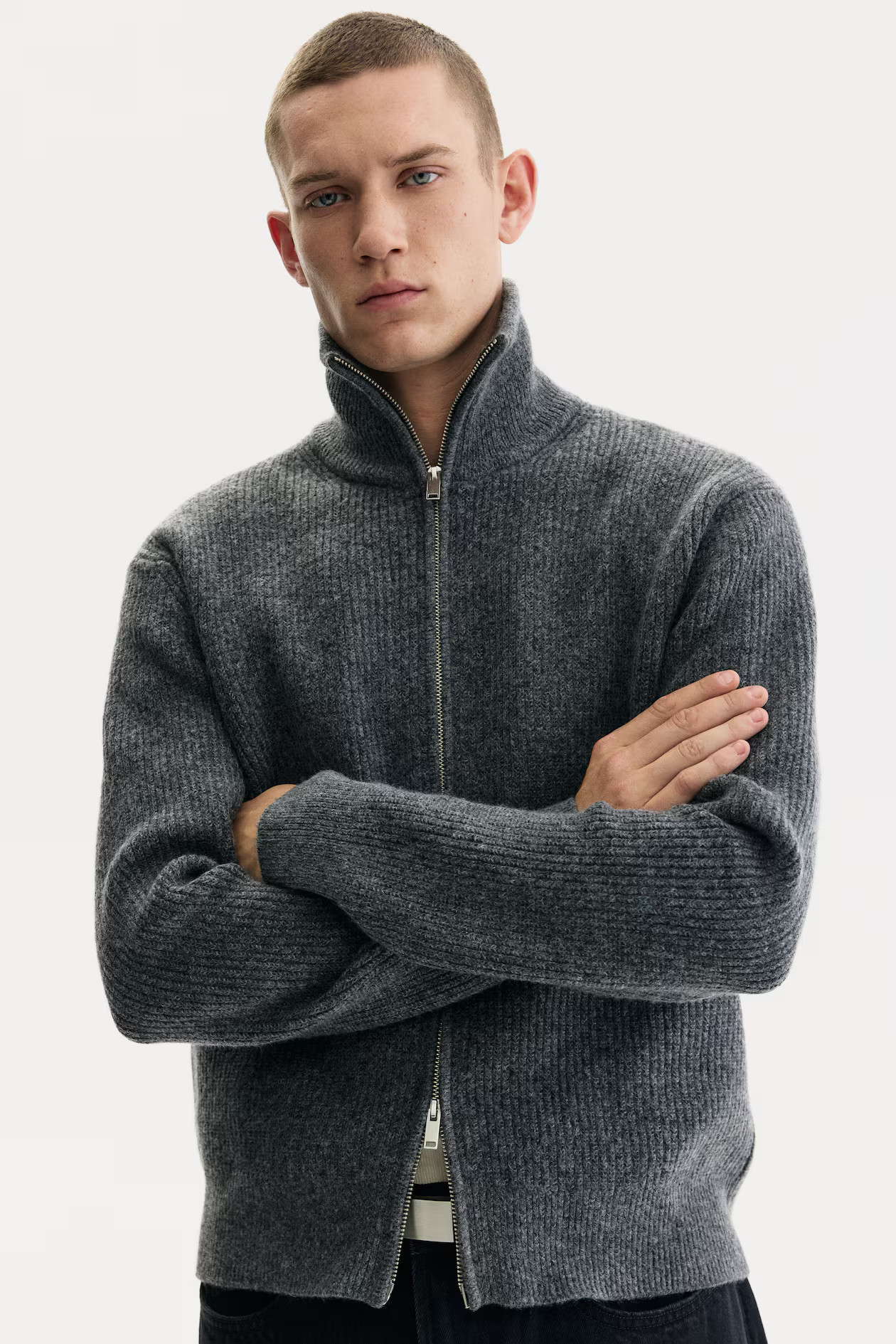 Regular Fit Zip cardigan | H&M (UK, MY, IN, SG, PH, TW, HK)