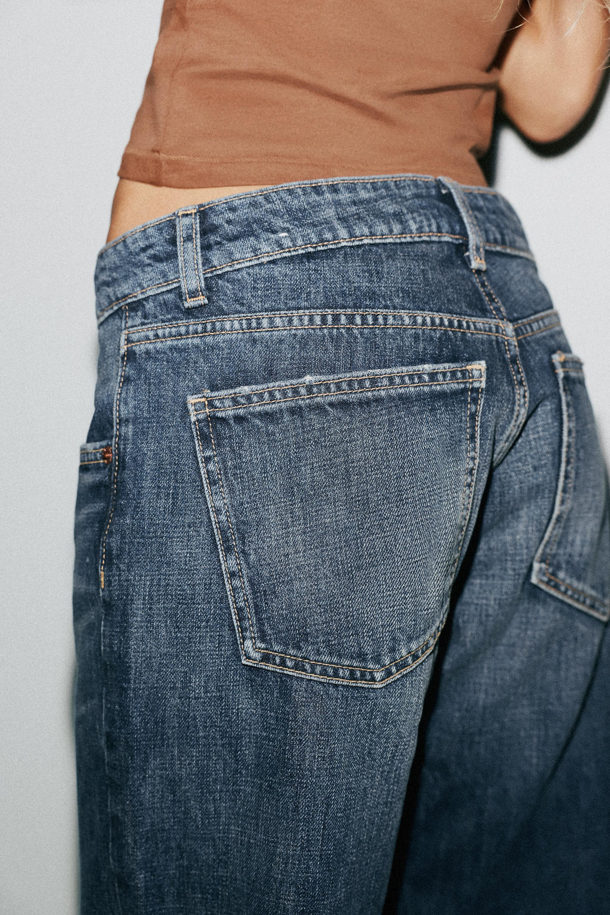 TRF LOW RISE WIDE LEG JEANS | Zara US